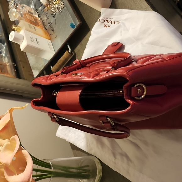 Coach Margot satchel/ Small  matching color Coach wallet/ ID /key chain - Picture 3 of 16